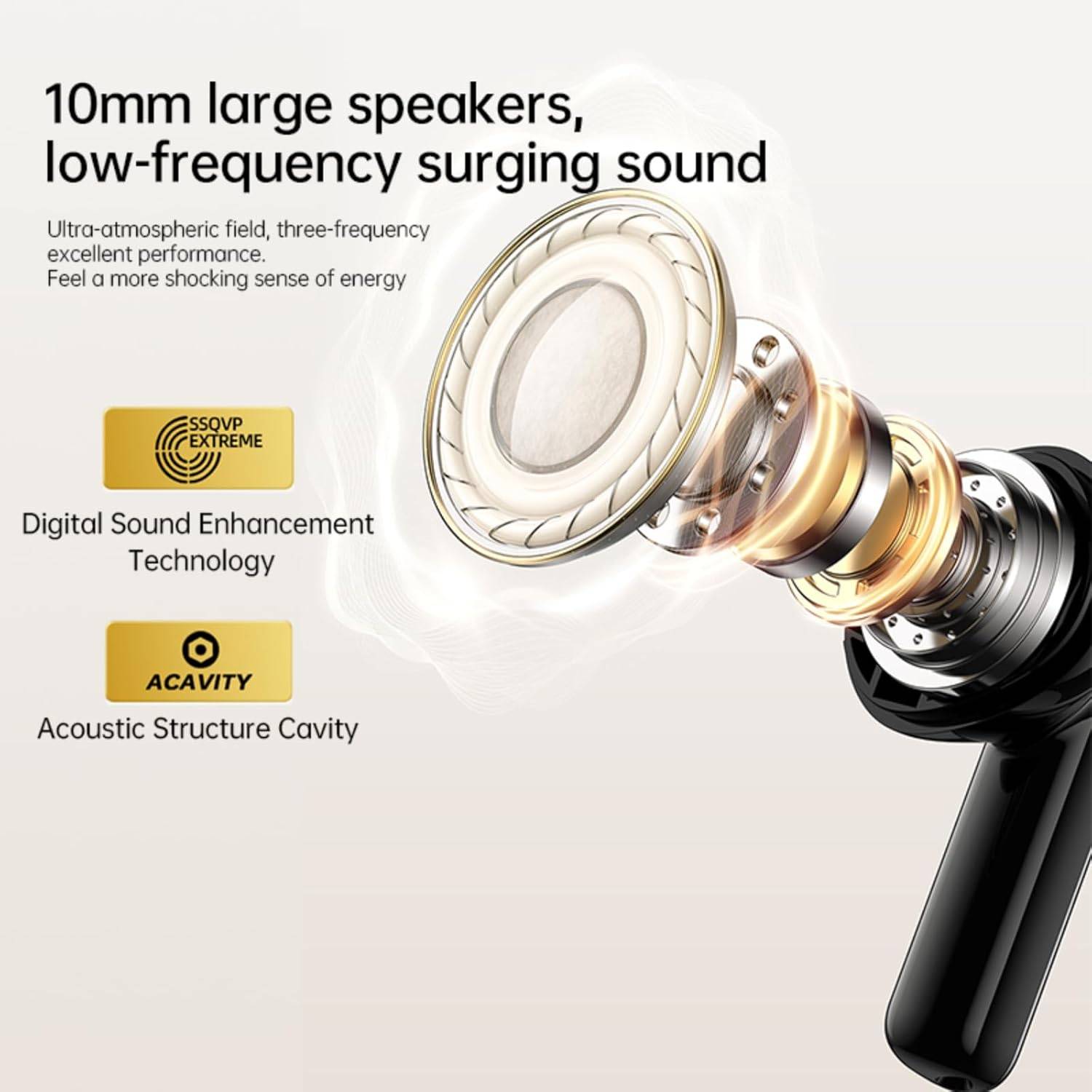 AWEI T88 ANC Wireless Earbuds Bluetooth, Wireless Earbuds Bluetooth, Bluetooth Headphones Earbuds IPX6 Waterproof