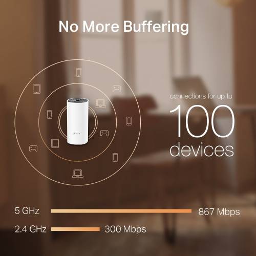 TP-Link Deco M4 AC1200 Dual-Band Mesh Router (1 Pack)