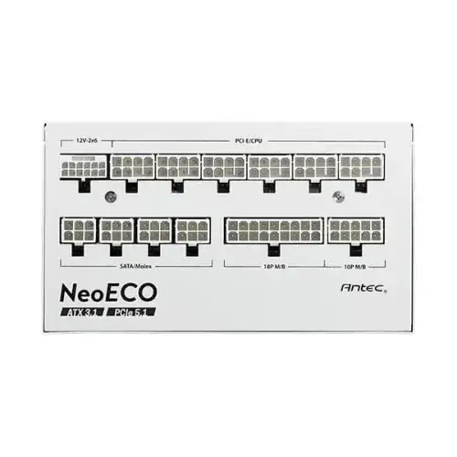 Antec NE1000G M White 1000W ATX 3.0 & PCIE 5.0 80+ Gold Full Modular Power Supply