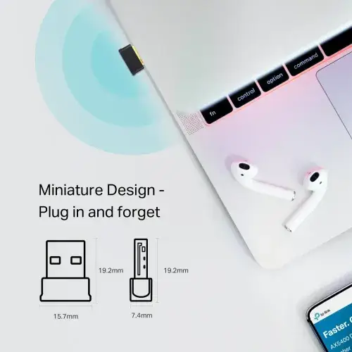 TP-Link Archer T2UB Nano AC600 Dual Band USB Bluetooth & WiFi Adapter